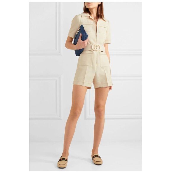 Gucci Crepe Jumpsuit Romper Sz 38 $3,800 - Picture 2 of 9